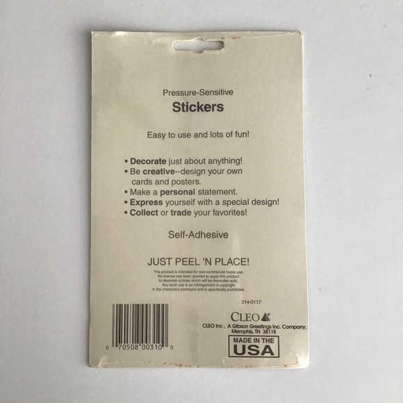 NEW Disney Nightmare Before Christmas 36 Stickers Vintage Self-Adhesive Cleo - Picture 3 of 12